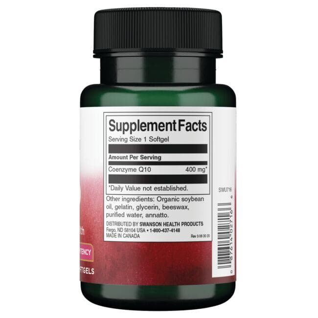(SWU716)Coq10 - Maximum Potency 400 mg 30 Sgels