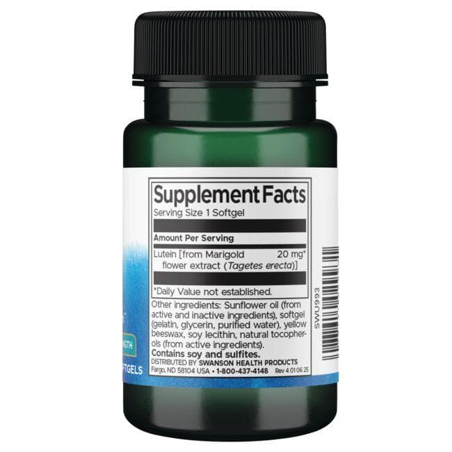 (SWU993)Lutein - High Potency 20 mg 60 Sgels